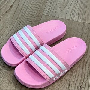 NWT Pink Adidas Adilette Shower Kids Slides US2